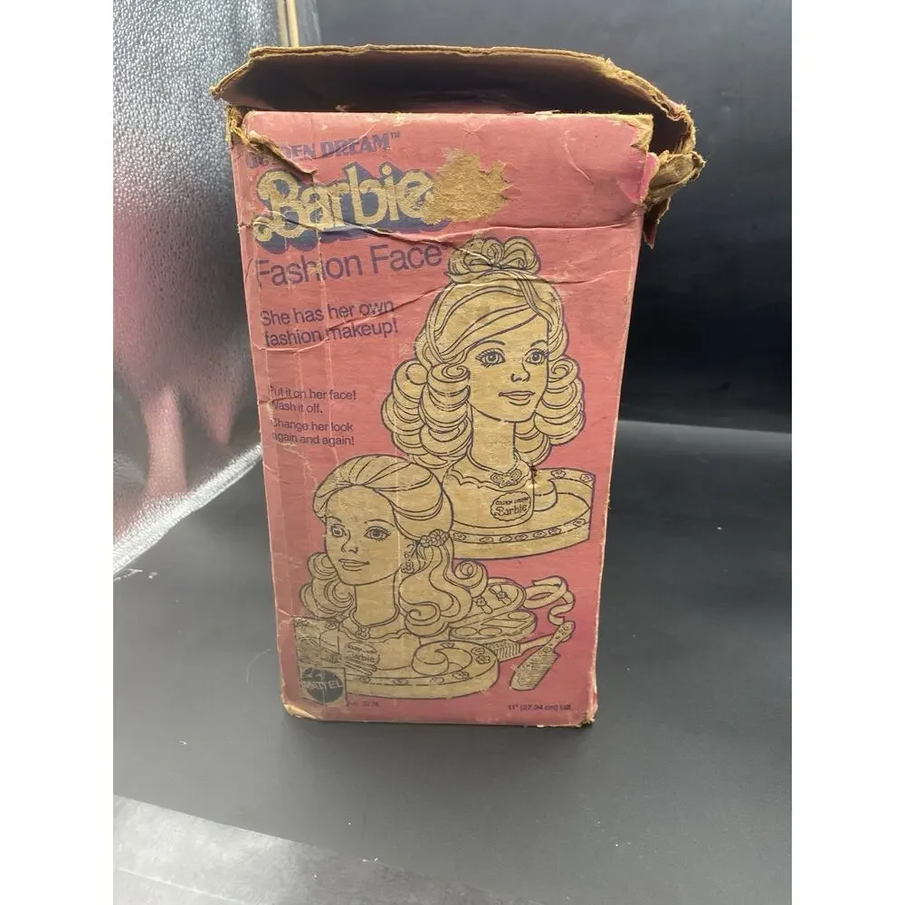 VTG 1980 Golden Dream Barbie Fashion Face For Parts Head / Original Box Only